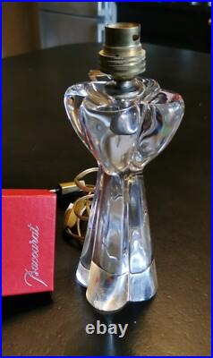 Baccarat Lampe Vers 1960 Cristal Estampille BACCARAT Eclairage Lumiere Baccarat