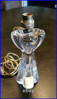 Baccarat Lampe Vers 1960 Cristal Estampille BACCARAT Eclairage Lumiere Baccarat