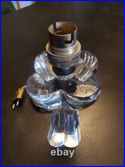 Baccarat Lampe Vers 1960 Cristal Estampille BACCARAT Eclairage Lumiere Baccarat