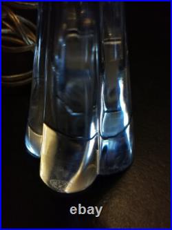Baccarat Lampe Vers 1960 Cristal Estampille BACCARAT Eclairage Lumiere Baccarat