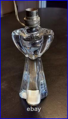Baccarat Lampe Vers 1960 Cristal Estampille BACCARAT Eclairage Lumiere Baccarat