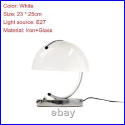 Bauhaus Orange Table Lamp Minimalist Art Deco Mushroom Night Light Modern