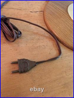 Belle lampe art déco MAZDA COULEUR TECK avec tulipe en opaline et en TRÈS bon ét