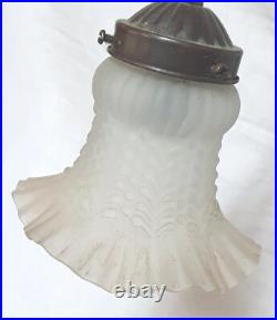 Belle lampe style art déco sculpture / statuette de femme élégante en zamak 58CM