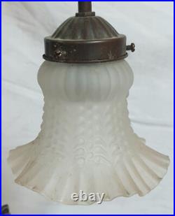 Belle lampe style art déco sculpture / statuette de femme élégante en zamak 58CM