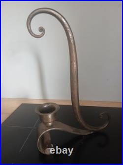 Bougeoir Lampe fer forgé art déco 1930 CHARLES PIGUET candlestick