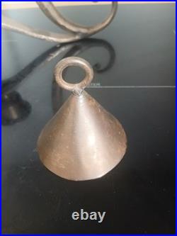 Bougeoir Lampe fer forgé art déco 1930 CHARLES PIGUET candlestick
