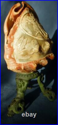 Cameo Shell Lamp Lampe Camée Coquillage Trois Graces Muses Hand Carved