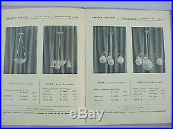 Catalogue lustres lampes verrerie muller ferronerie d'art nancy année 1930