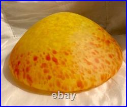 Chapeau de lampe pâte de verre Art nouveau / art déco