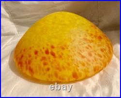 Chapeau de lampe pâte de verre Art nouveau / art déco