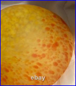 Chapeau de lampe pâte de verre Art nouveau / art déco