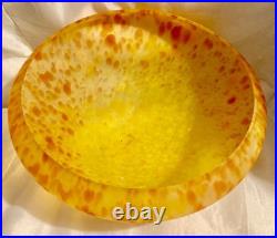 Chapeau de lampe pâte de verre Art nouveau / art déco