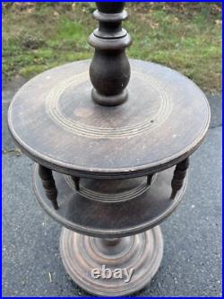 Charles Dudouyt Lampadaire Lampe Art Deco Moderniste Design Bois Tourné