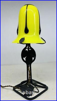 Czech Loetz Michael Powolny Tango Glass Lampe De Salon Art Deco Vienne Vienna B