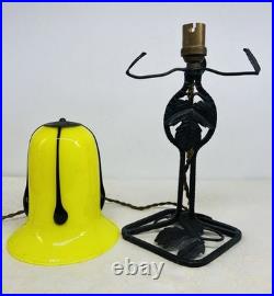 Czech Loetz Michael Powolny Tango Glass Lampe De Salon Art Deco Vienne Vienna B