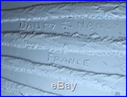 DAUM NANCY FRANCE rare très gros pied de lampe Art Déco décor à l'acide