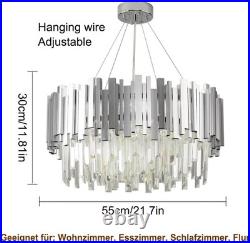 Dimmable Lampe Ronde Pour Le Salon Plafonnier En Cristal Moderne Pour Salon