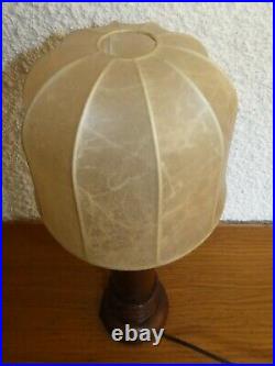 Dupré Lafon Style Lampe Cuir Art Déco circa 1930 / Lamp