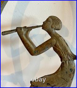 Element lustre lampe art deco danseuse sculpture edgar brandt max le verrier