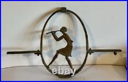 Element lustre lampe art deco danseuse sculpture edgar brandt max le verrier
