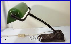 G. Main ed Niam Lampe de bureau moderniste Lampe de notaire banquier Art déco