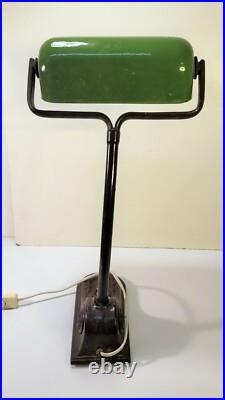 G. Main ed Niam Lampe de bureau moderniste Lampe de notaire banquier Art déco