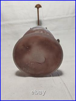 G. V. De Croismare Sous Muller 1910-1920 Pied De Lampe Pate De Verre