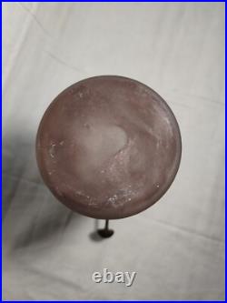 G. V. De Croismare Sous Muller 1910-1920 Pied De Lampe Pate De Verre