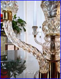 Girandoles Art Déco Paire de lampes Fausses bougies en Opaline Blanche