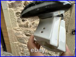 Giraud Limoges Lampe Porcelaine Couple de Pigeon Art Deco Oiseau Sculpture