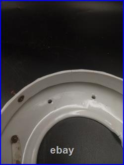 Grand Globe Lampe Plafonnier Art Déco Skyscraper Opaline Verre Blanc Années 1930