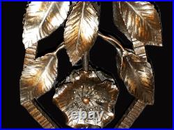 Grand Pied Lampe Fer Forgé Massif Art Deco Nancy Chapelle Kiss