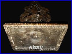 Grand Pied Lampe Fer Forgé Massif Art Deco Nancy Chapelle Kiss