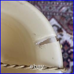 Grande H 36 Cm Lampe Opaline Circa 1930 1940 Art Déco Bel État Rarissime