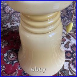 Grande H 36 Cm Lampe Opaline Circa 1930 1940 Art Déco Bel État Rarissime