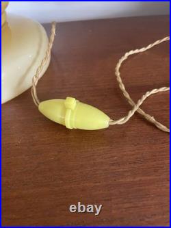 Grande H 36 Cm Lampe Opaline Circa 1930 1940 Art Déco Bel État Rarissime