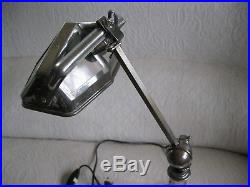 Grande Lampe Pirouett De Salon Art Deco Metal Chrome