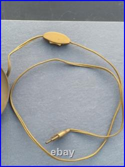 Grande Lampe bouillotte Empire abat jour en tôle peinte ancienne H. 43,5 cm