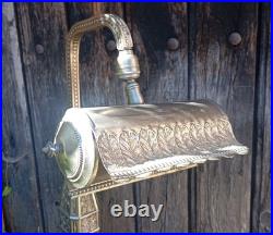 Grande Lampe de Piano Art Déco Orientable Florale LR Paris Notaire Bureau