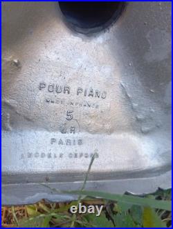 Grande Lampe de Piano Art Déco Orientable Florale LR Paris Notaire Bureau