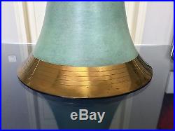 Grande lampe Art Déco Dinanderie Verre opalescent Lampe de salon table métal