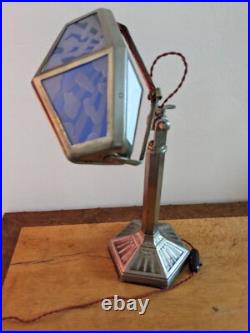 Grande lampe PIROUETT de salon avec verres nuages en verre gravés a l'acide