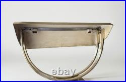 Grande lampe de bureau Art Déco en laiton massif vintage 1950s