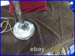 Grande lampe pirouette art déco, fonctionne, H 55cm, pied lesté, deflecteurs couleur