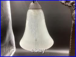 HETTIER VINCENT? ART DECO Lampe double MULLER FRERES 1925/30