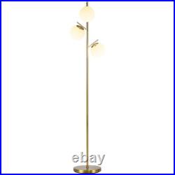 HOMCOM Lampadaire 27x27x169cm Or
