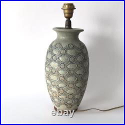 Important pied de lampe Art Déco en grès de Joseph Mougin à Nancy Années 1920 Important pied de lampe Art Déco en grès de Joseph Mougin à Nancy Années 1920
