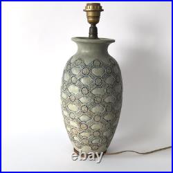 Important pied de lampe Art Déco en grès de Joseph Mougin à Nancy Années 1920