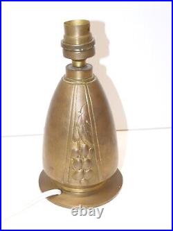 JOLI PIED DE LAMPE ART DECO BRONZE signé A. MARIONNET Jus de GRENIER D